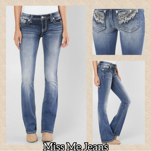 Miss Me Standard Boot Cut Jeans 37-1/2" inseam - Picture 2 of 8
